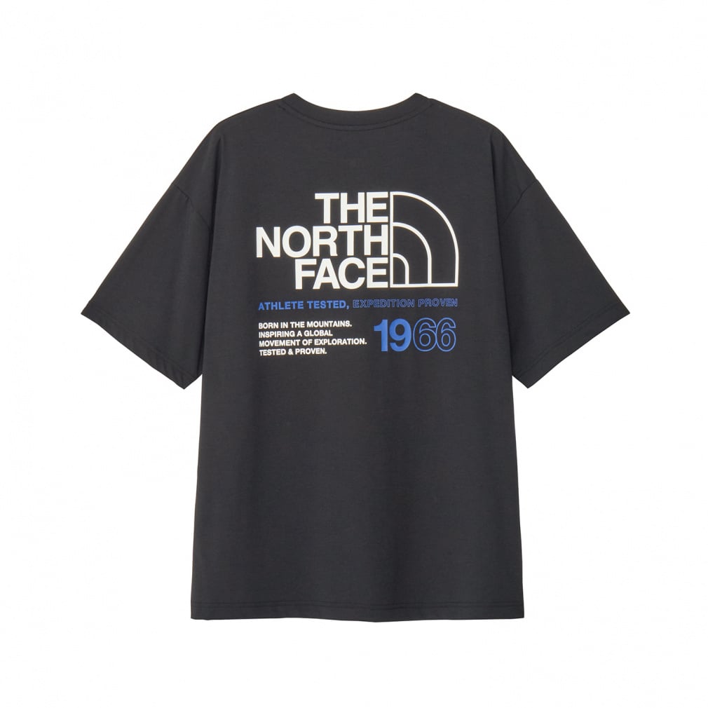 S/S ES 66 Logo Wide Tee ショートスリーブ ES 66ロゴワイドティー(ブラック-S)