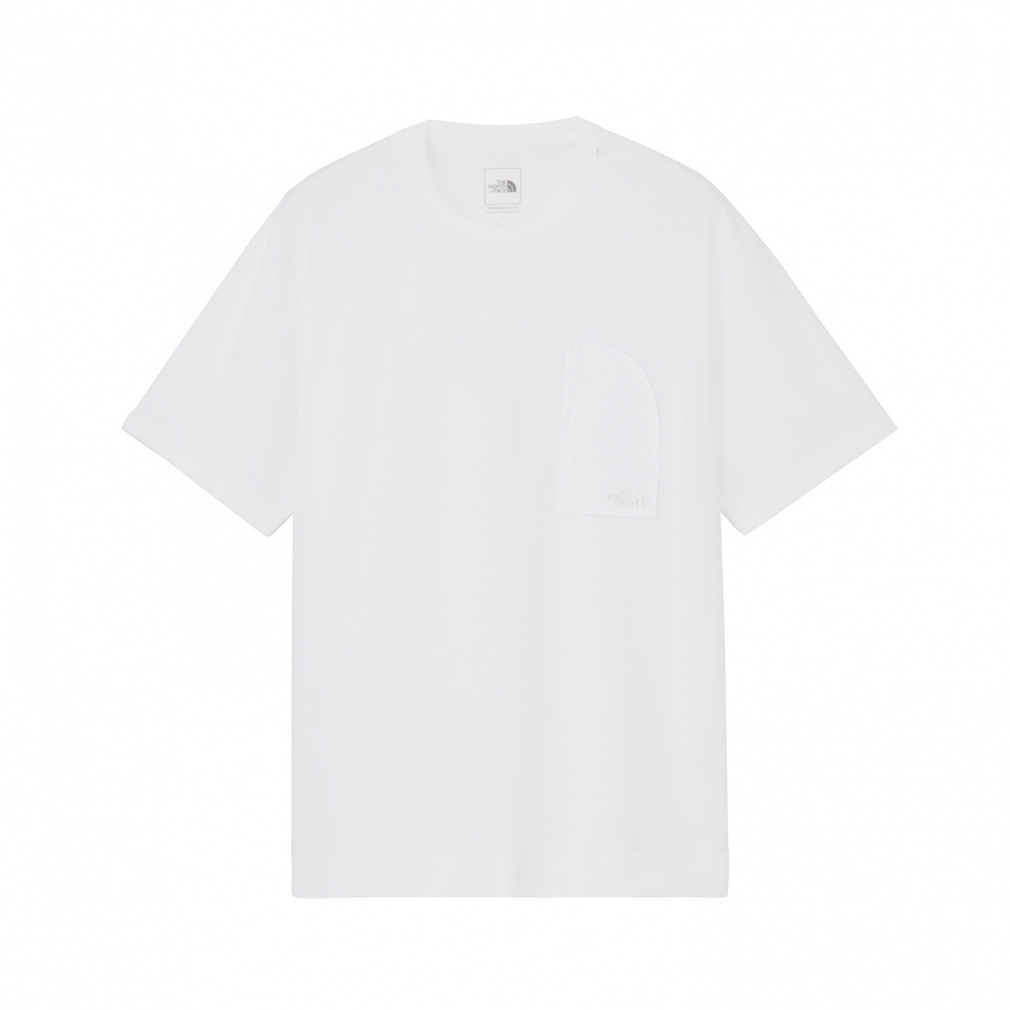 S/S Crepe Weave Tee ショートスリーブクリープウィーブティー(ホワイト-XS)
