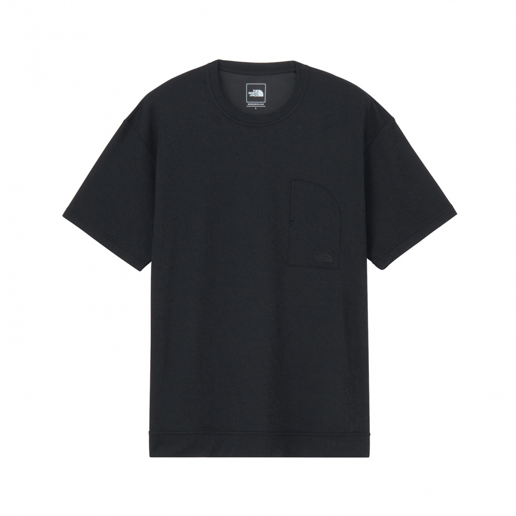 S/S Crepe Weave Tee ショートスリーブクリープウィーブティー(ブラック-XS)