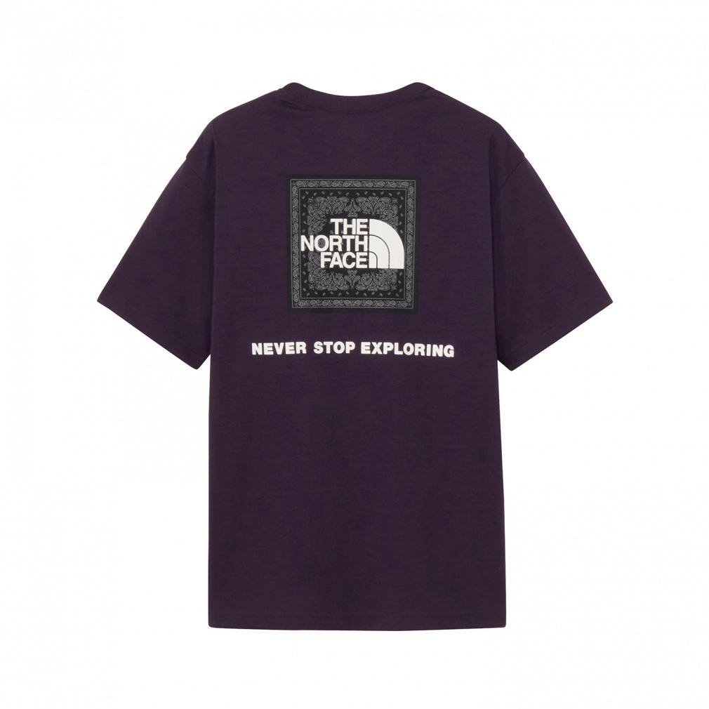 S/S Bandana Square Logo Tee ショートスリーブバンダナスクエアロゴティー(グレープ-S)