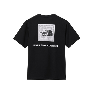 S/S Bandana Square Logo Tee ショートスリーブバンダナスクエアロゴティー(ブラック-XL)