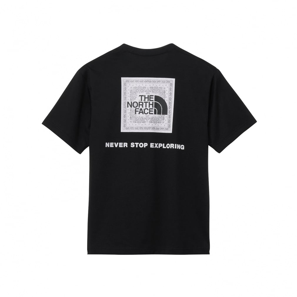 S/S Bandana Square Logo Tee ショートスリーブバンダナスクエアロゴティー(ブラック-S)