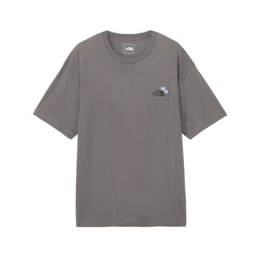 S/S Flower Logo Tee ショートスリーブフラワーロゴティー(グレー-S　メンズ)