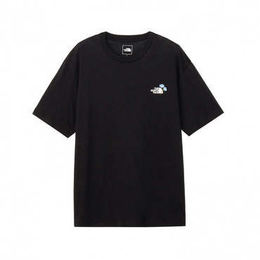 S/S Flower Logo Tee ショートスリーブフラワーロゴティー(ブラック-S　メンズ)