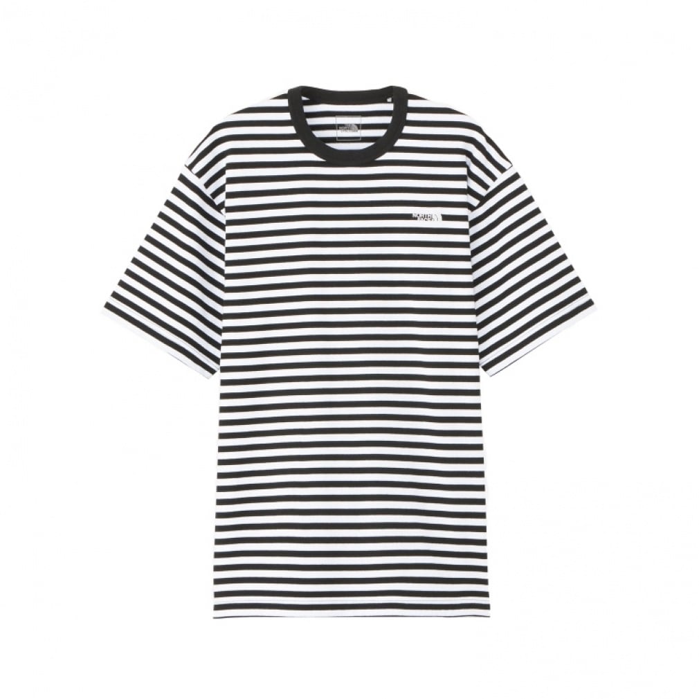 S/S Multi Border Tee ショートスリーブマルチボーダーティー(ブラック×ホワイト-M)