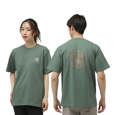 S/S GEO Square Logo Tee ショートスリーブジオスクエアロゴティー(スモークグリーン-XS　ユニセックス)