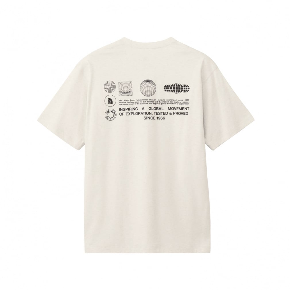 ショートスリーブフラッシュドライグローブグリッドコットンティー(ホワイト-XS)