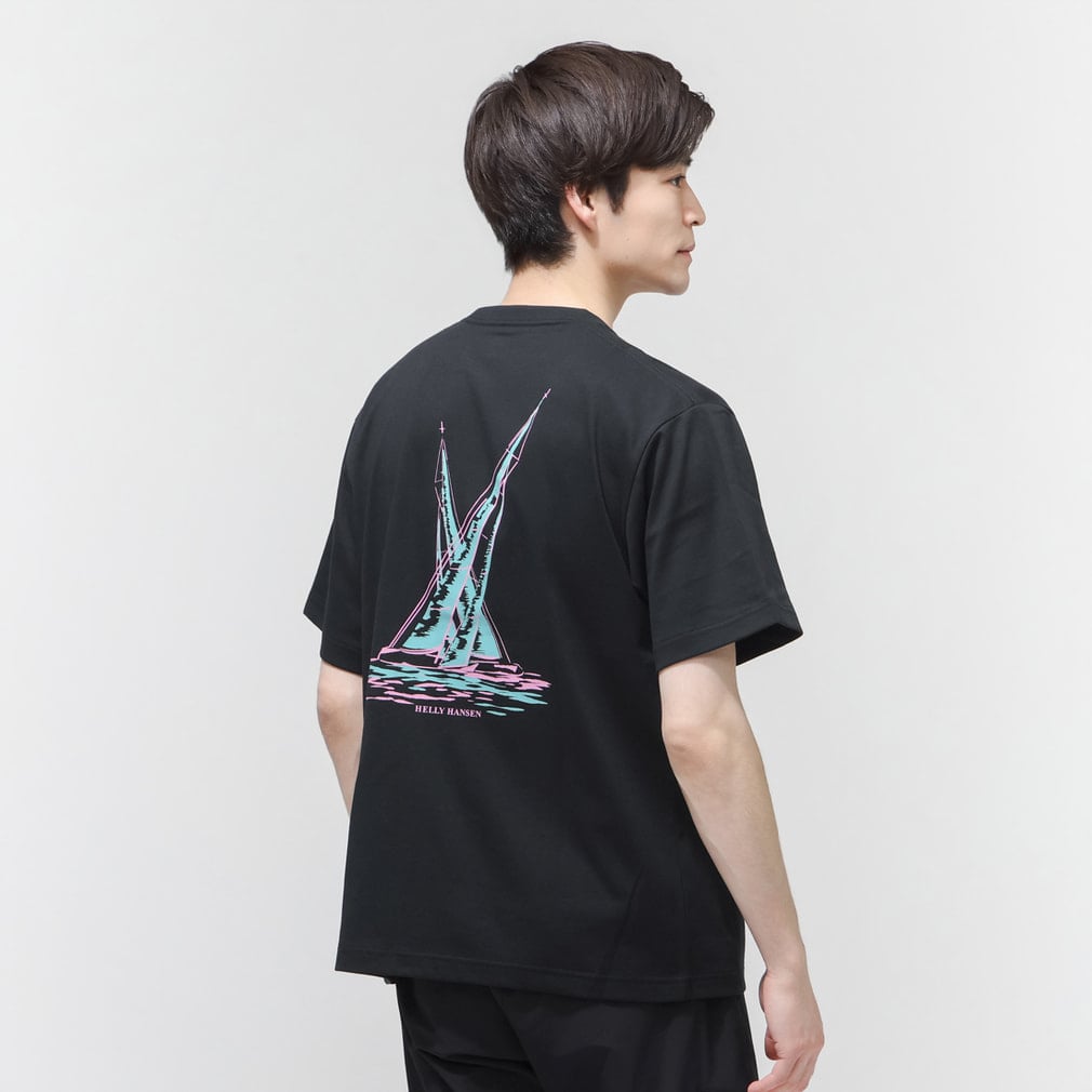 ヘリーハンセン アウトドアカジュアル 半袖Tシャツ S/S Ocean Wind
