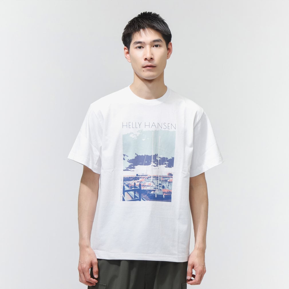 S/S Landscape Tee ショートスリーブ ランドスケープ ティー(ホワイト-M)