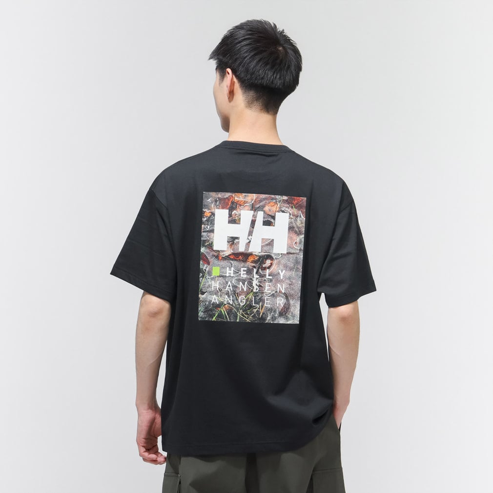 S/S HHAngler Logo Tee ショートスリーブ HHAngler ロゴ ティー(ブラック-M)