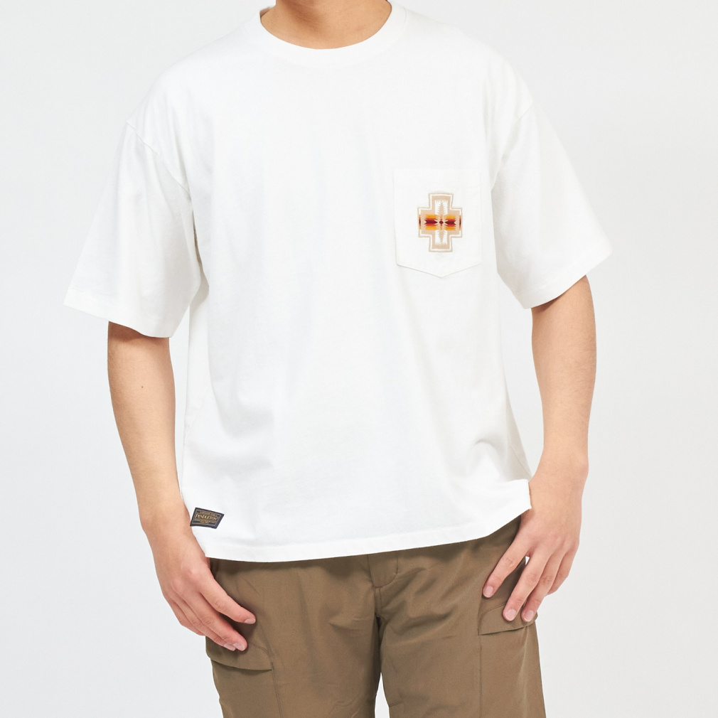 Embroidery Pocket Tee(オフホワイト-S)