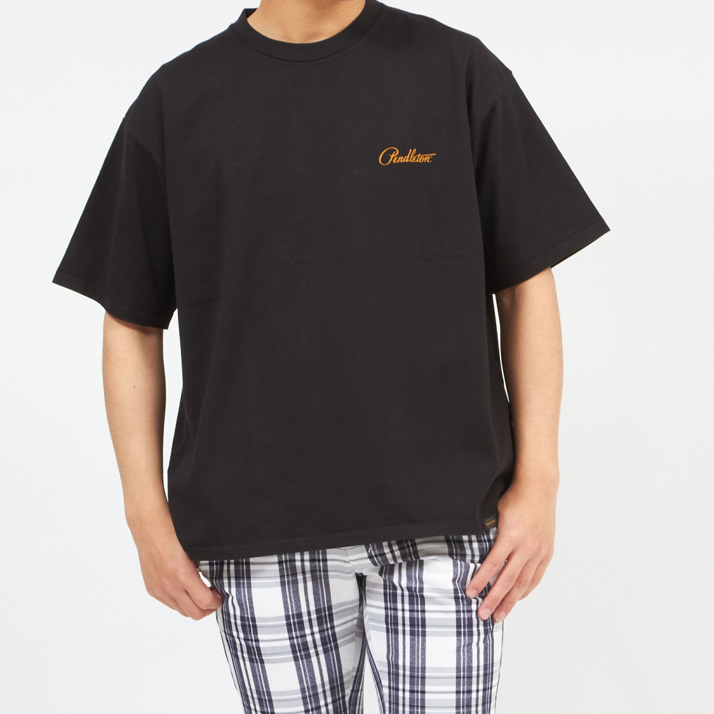 Back Print Tee(ブラック-S)