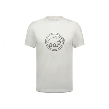 キューディーロゴ プリント ティーシャツ アジアンフィット メン(ホワイト-L)