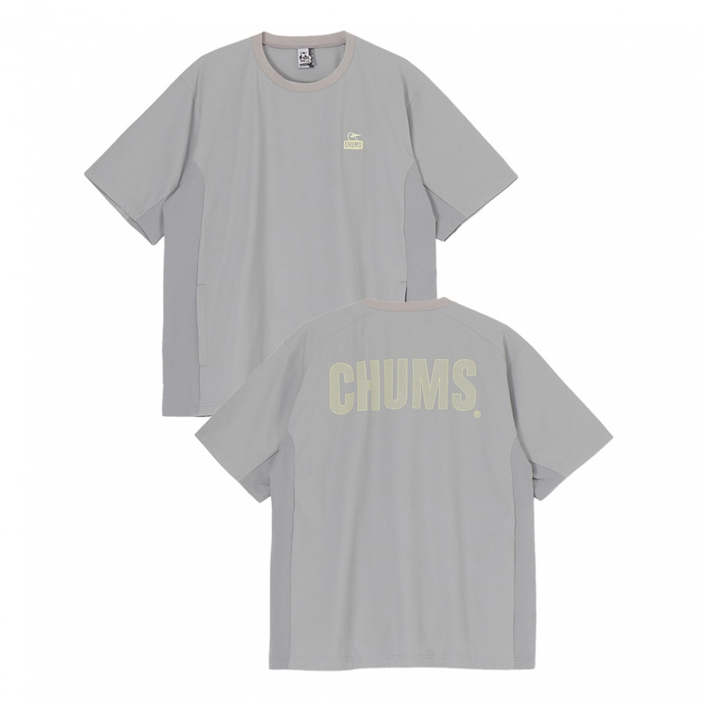 Airtrail Stretch CHUMS T-Shirt(ミデアムグレー-S)