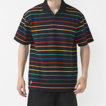 Oversized Booby Border Polo Shirt オーバーサイズドブービーボーダーポロシャツ