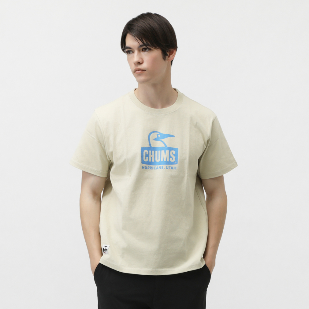 2025�t�� �`�����X �����Y �A�E�g�h�A ����T�V���c Booby Face T-Shirt CH01-2278 G075 : �x�[�W�� CHUMS