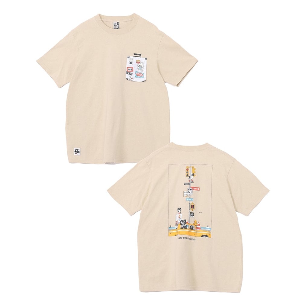 2026�t�� �`�����X �����Y �A�E�g�h�A�J�W���A�� �����s�V���c Booby Lost City Trip Pocket T-Shirt CH01-2739 G057 : �T���h CHUMS
