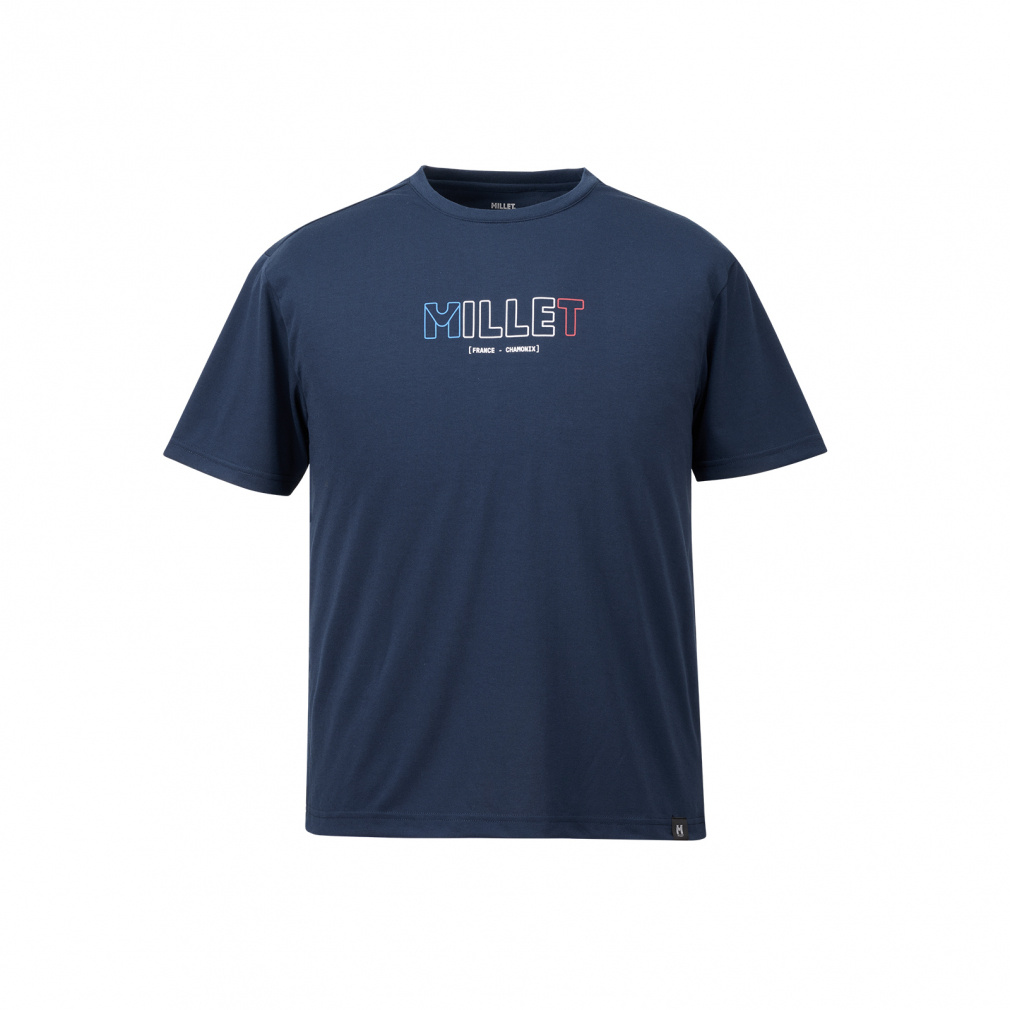 ミレー メンズ トレッキング 半袖Tシャツ OUTLINE LOGO TS SS M