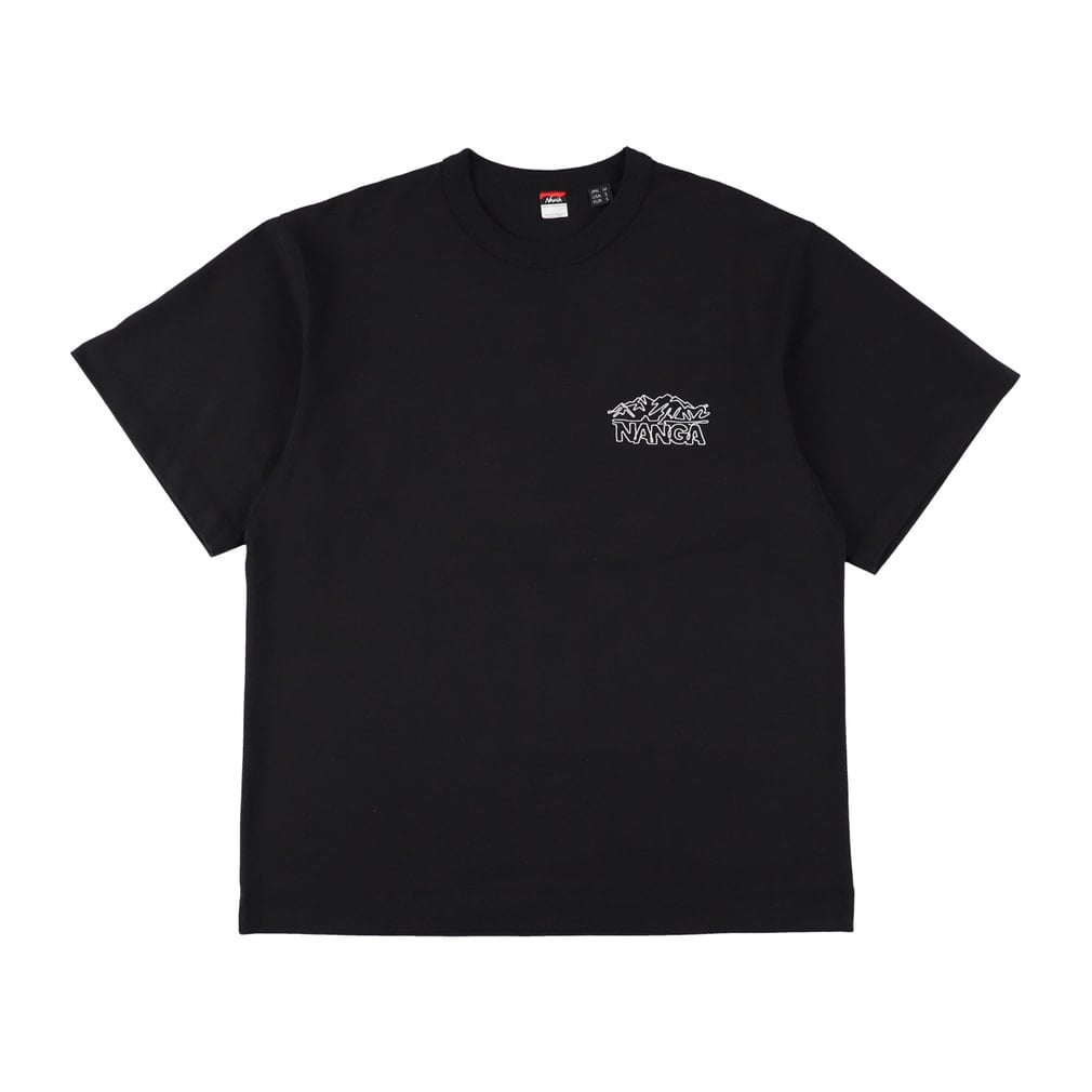 ECO HYBRID LINE DRAWING TEE(ブラック-M)