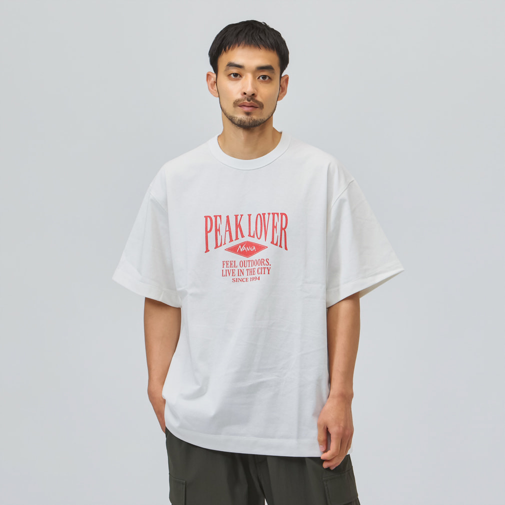 ナンガ メンズ アウトドアカジュアル 半袖Tシャツ ECO HYBRID PEAK
