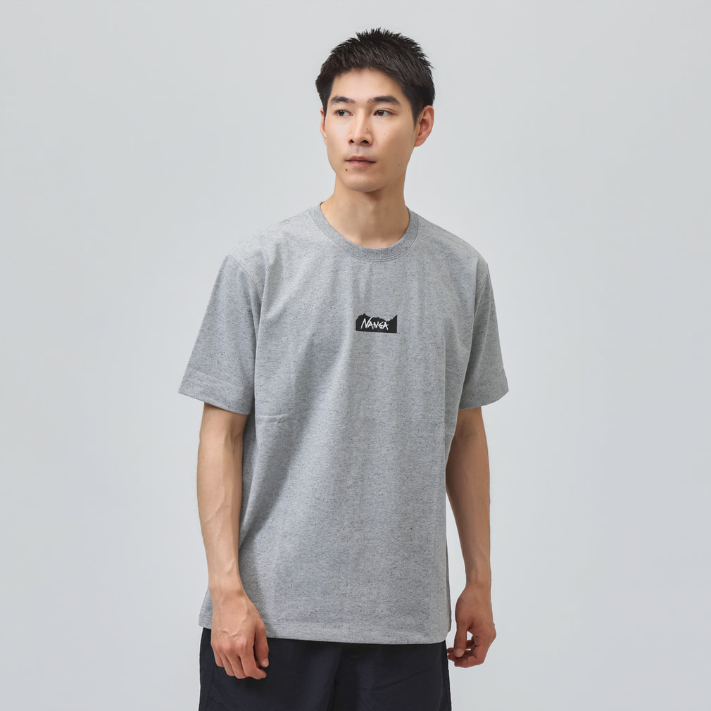 ナンガ メンズ アウトドアカジュアル 半袖Tシャツ ECO HYBRID MT LOGO