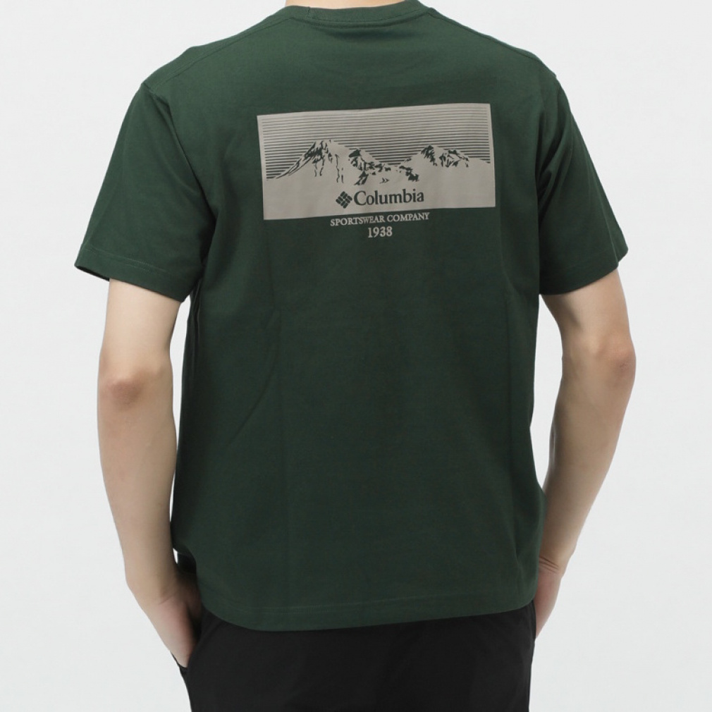 【アルペン限定モデル】 ポテトストリームグラフィックショートスリーブTシャツ(ディープグリン-S)