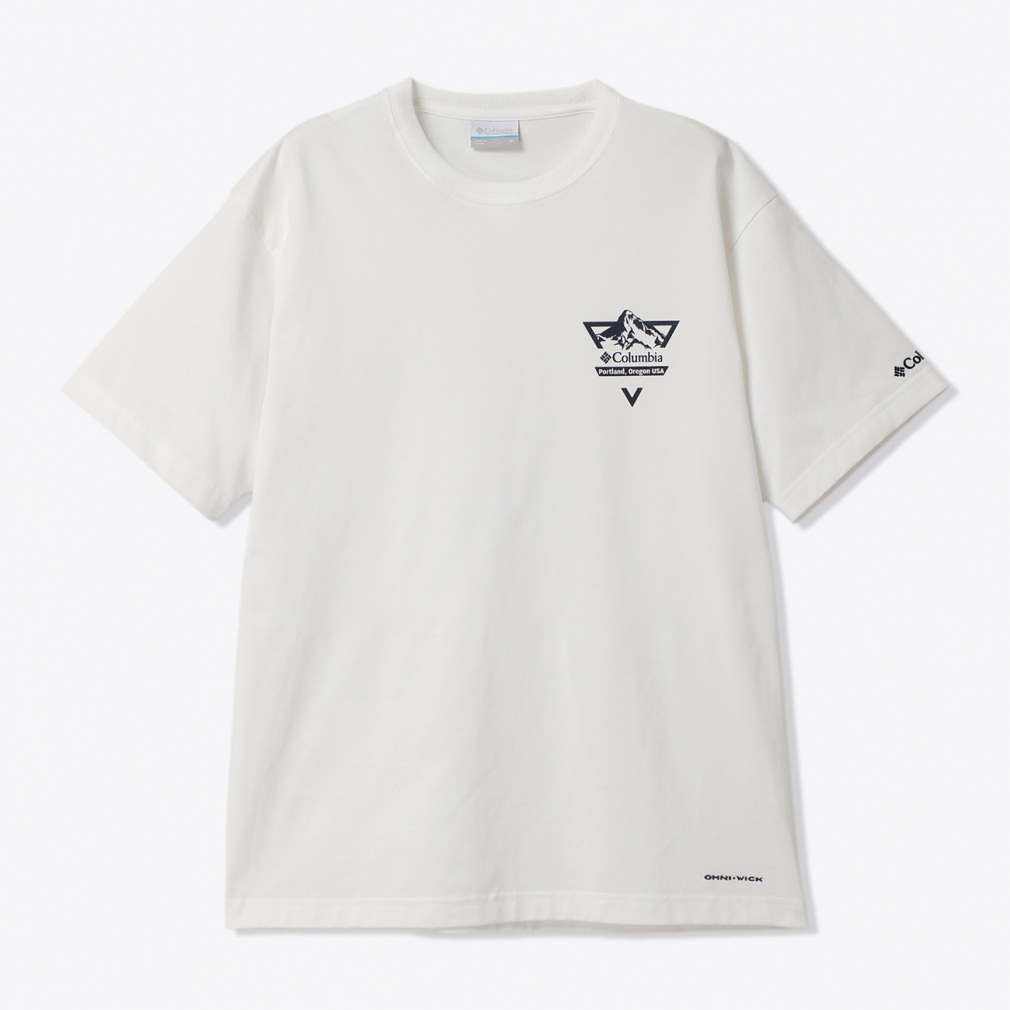 アーバンハイクグラフィックショートスリーブTシャツ(アイボリー-S)