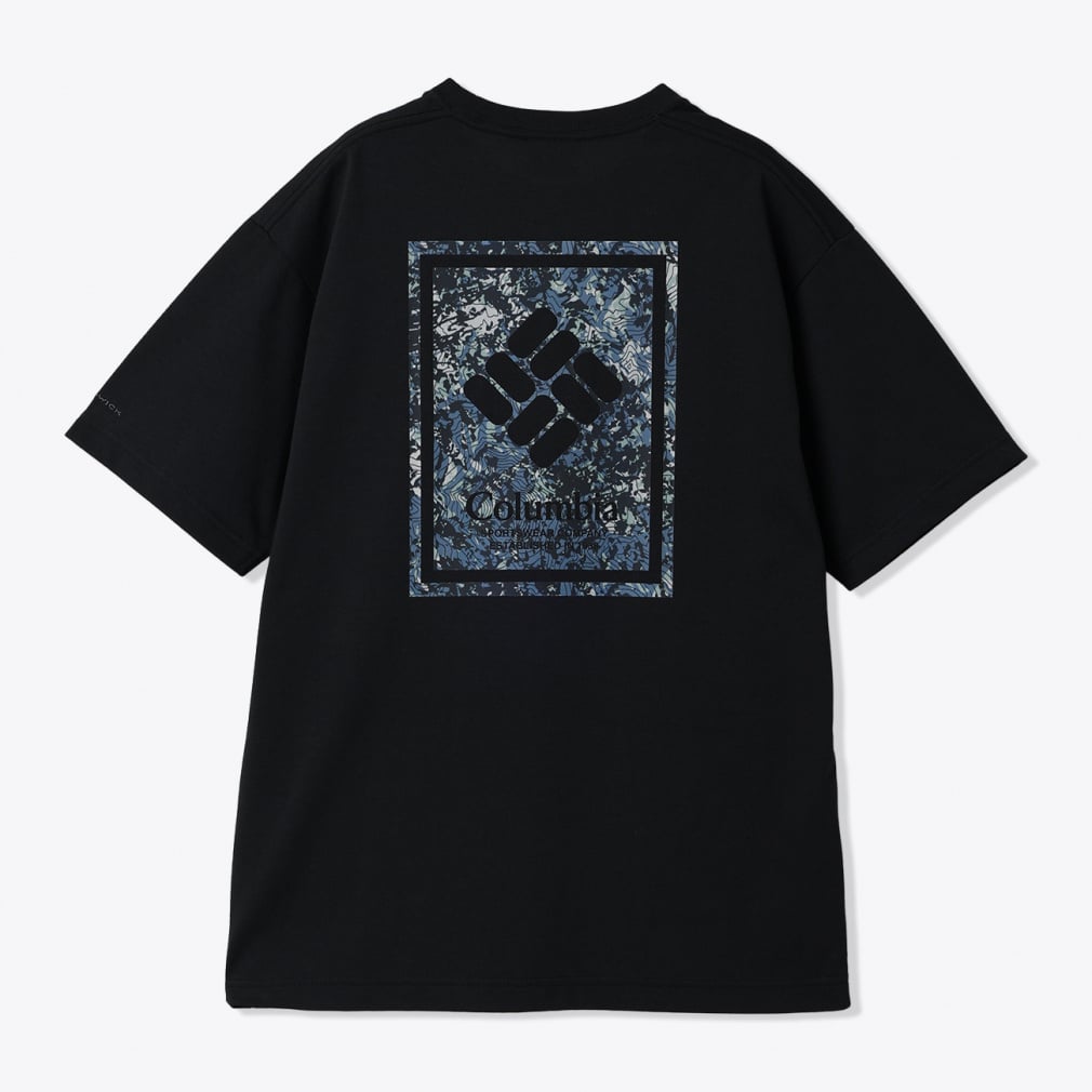 ヤハラフォレストグラフィックショートスリーブTシャツ(ブラック-S)