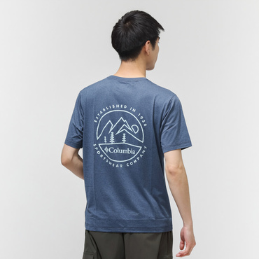 パーソンズポイントショートスリーブバックグラフィックTシャツ