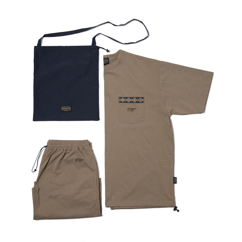 Tee/Shorts/Bag SET(ベージュ-M)