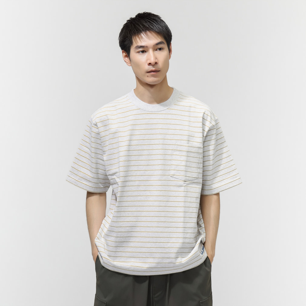 �G���G���r�[�� �����Y �A�E�g�h�A�J�W���A�� �����s�V���c Union Short-Sleeve Striped Tee 6275-4036 L.L.Bean