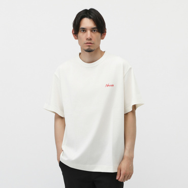 ECO HYBRID TEE(BWK PT)(ホワイト-M　メンズ)