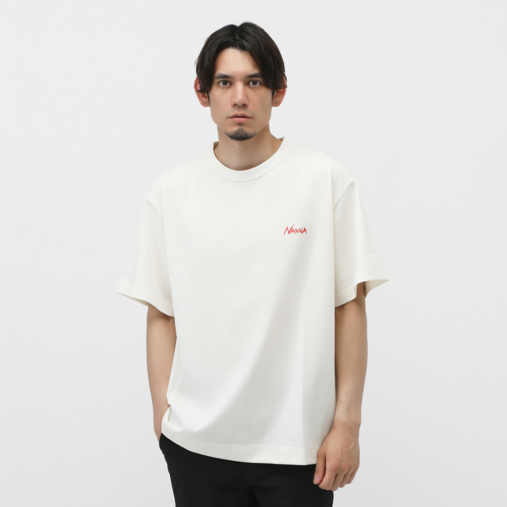 ECO HYBRID TEE(BWK PT)(ホワイト-M　メンズ)