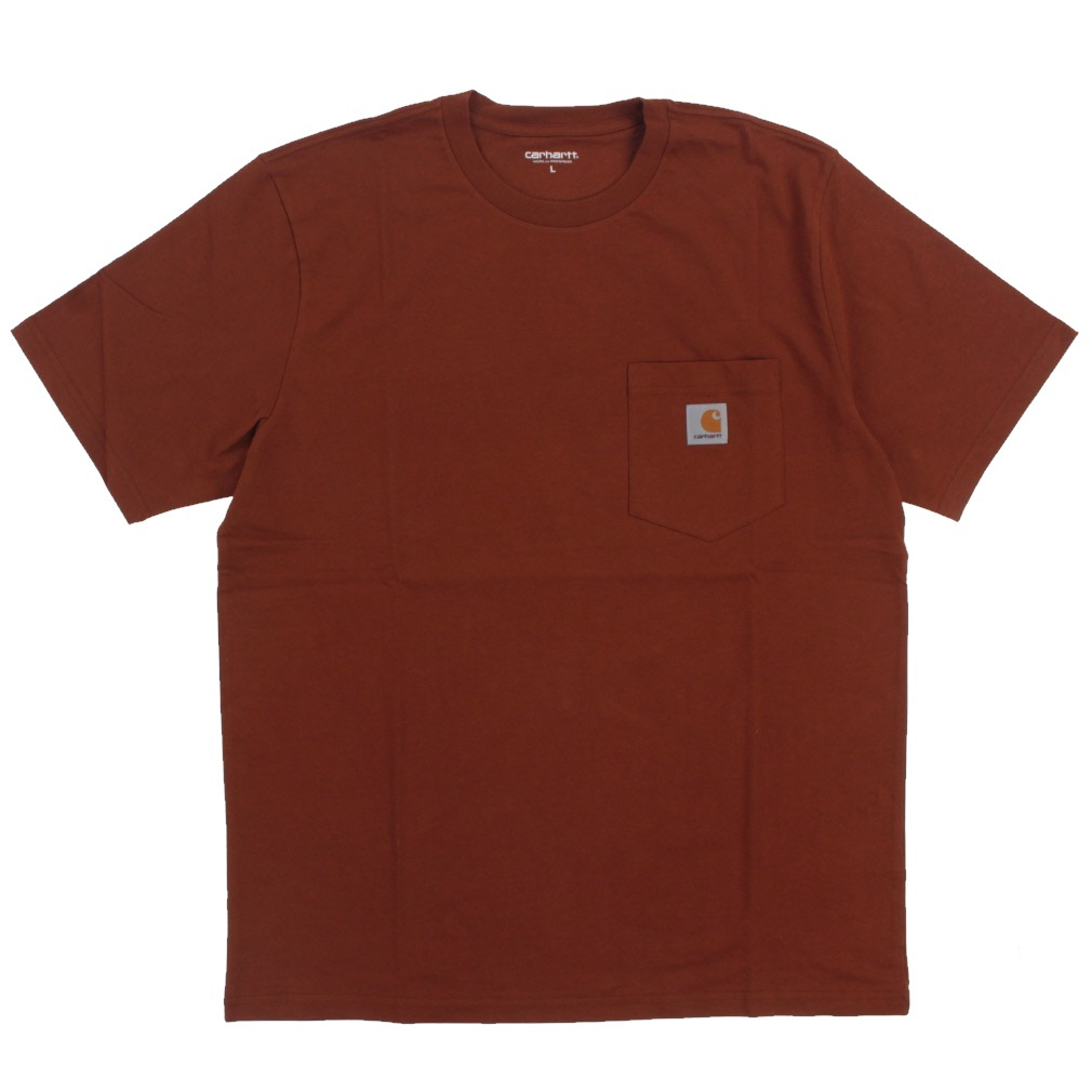 S/S POCKET T-SHIRT(バーガンディ-S)
