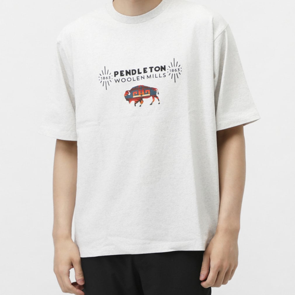 ペンドルトン メンズ アウトドア 半袖Tシャツ Logo Print Tee 5275