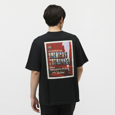 National Park Poster Tee(ブラック-M　メンズ)