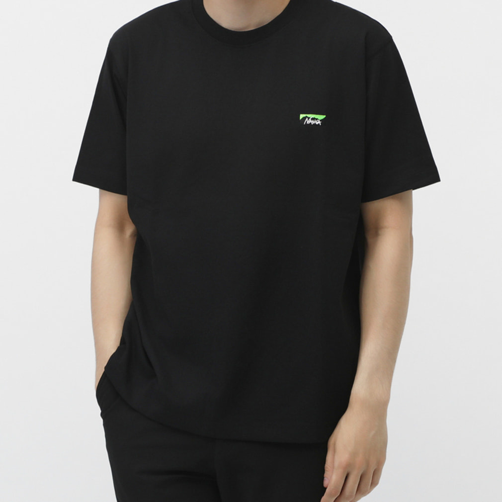 ナンガ メンズ アウトドア 半袖Tシャツ ECO HYBRID BOX LOGO
