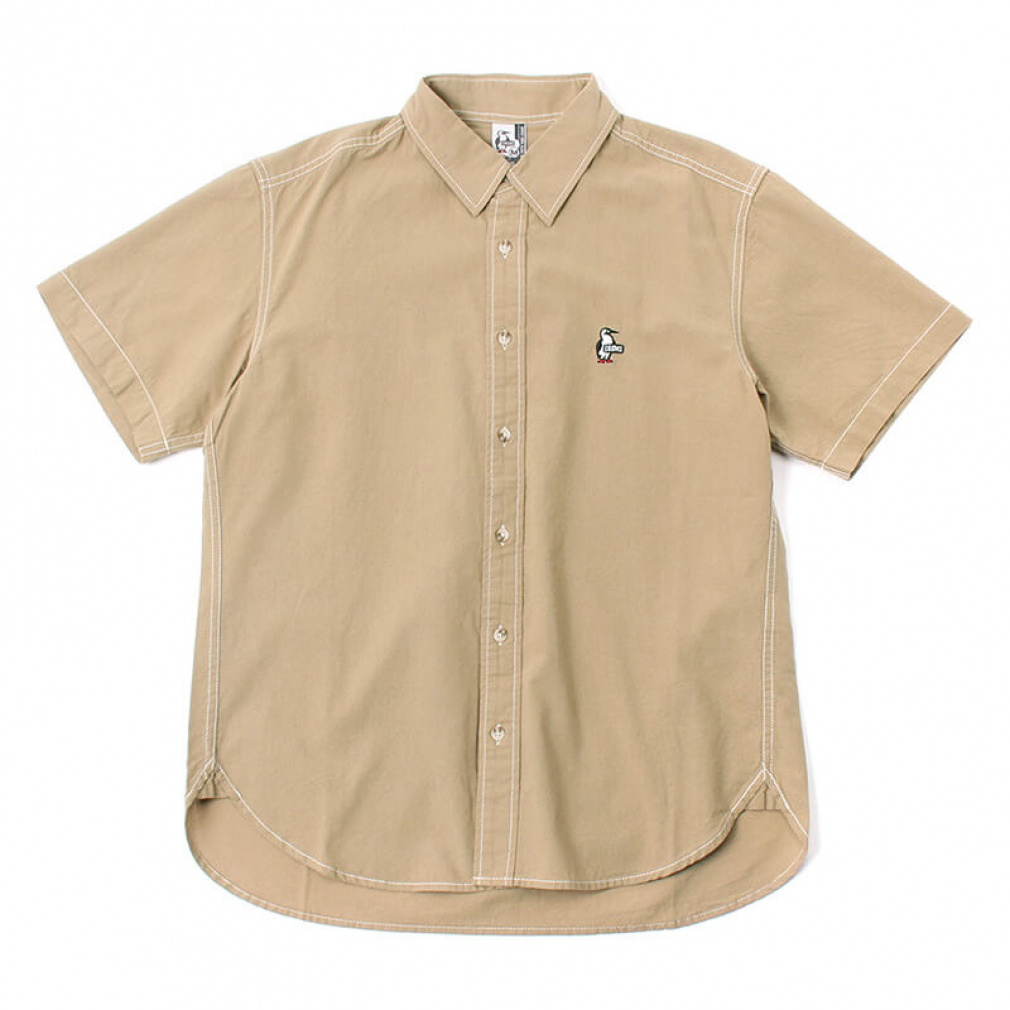 YarnDyed Chambray S/S Shirt(ベージュ-S)