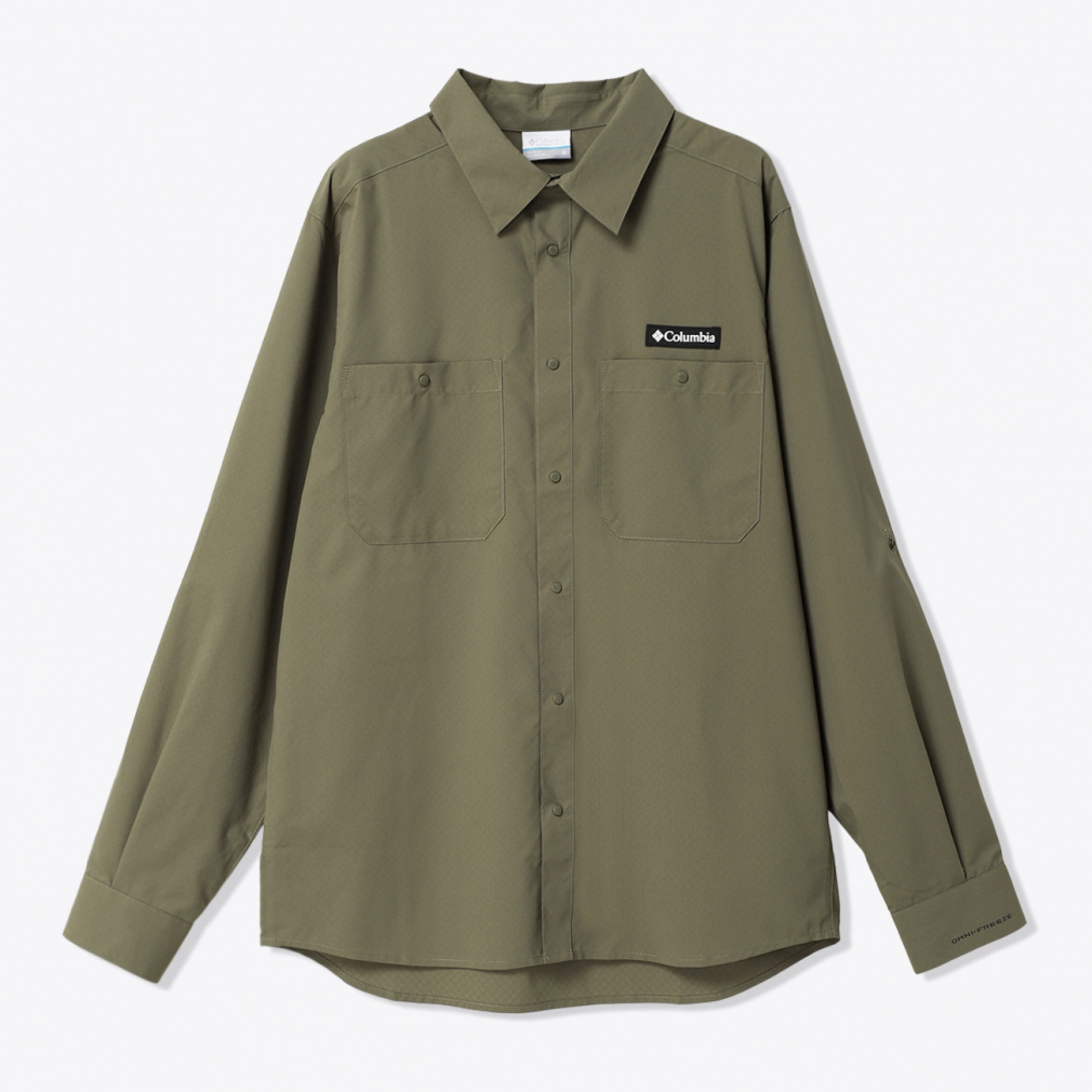 グレイシャルビスタロングスリーブシャツ(カーキ-M)