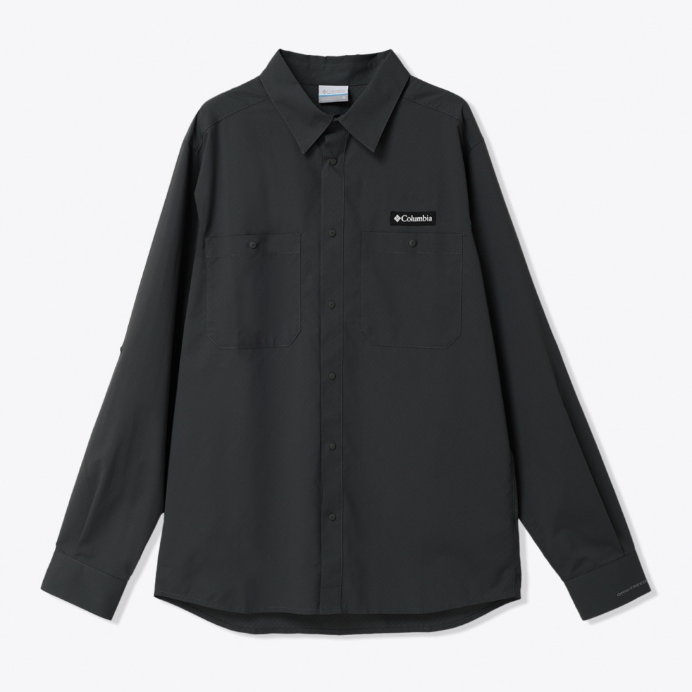 グレイシャルビスタロングスリーブシャツ(ダークグレー-M)