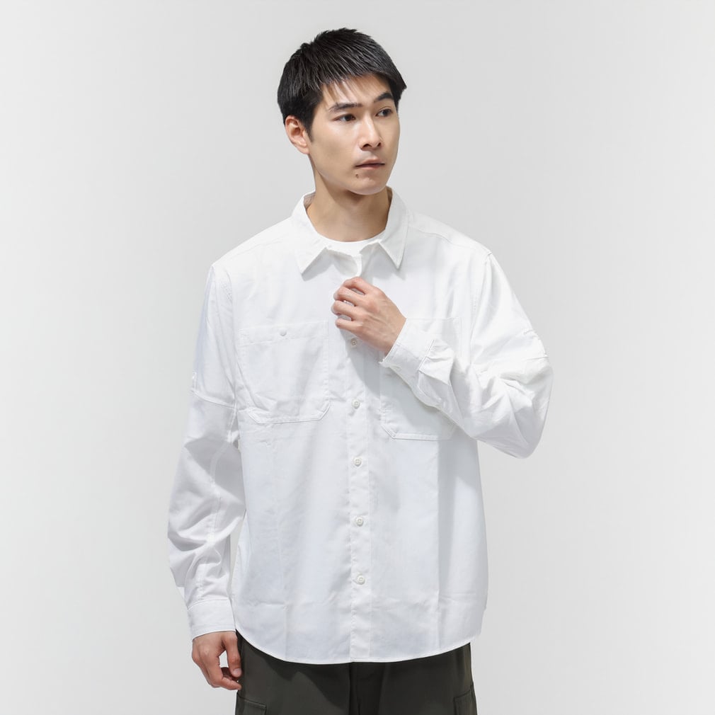 シルバーリッジユーティリティIIロングスリーブシャツ(ホワイト-S)
