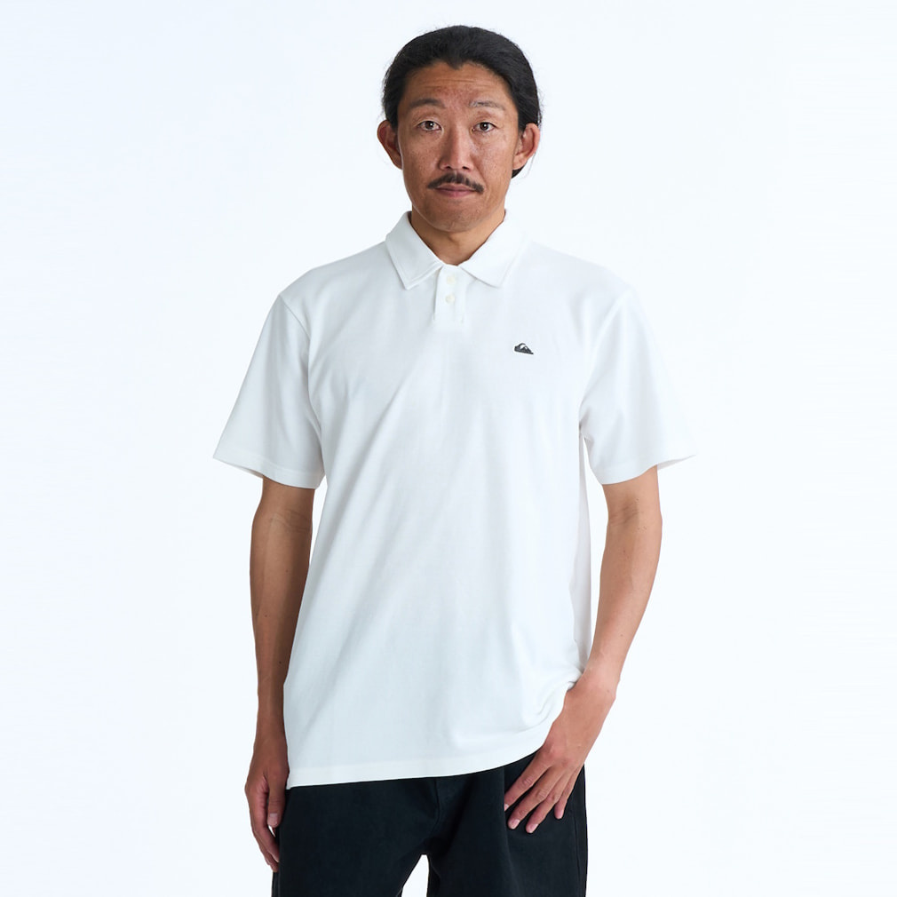 MW PIQUE POLO(ホワイト-S)