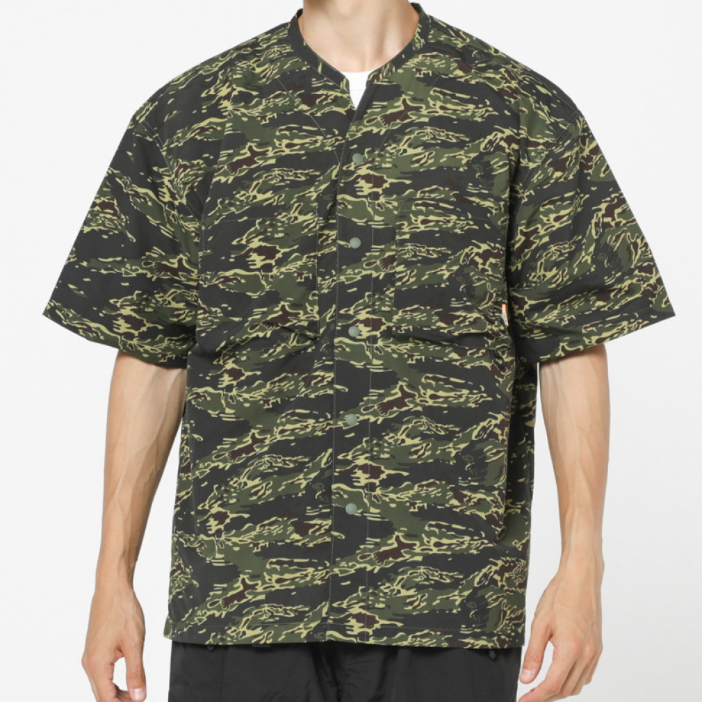 SUPPLEX CAMP SHIRT3.0(アーミーグリーン×ネイビー-M)