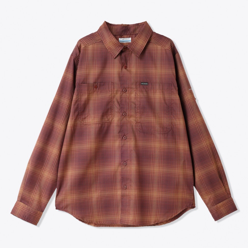 シルバーリッジユーティリティライトプレイドロングスリーブシャツ