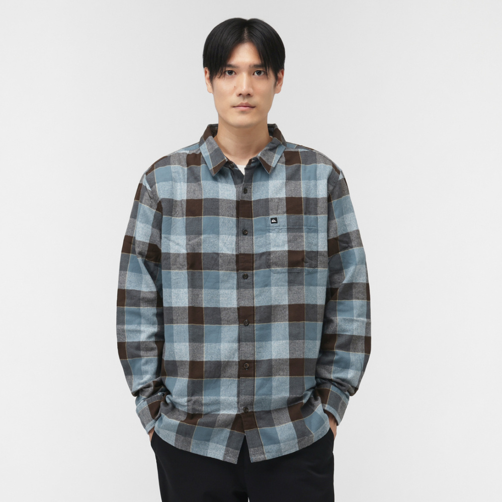 2025秋冬 クイックシルバー メンズ サーフ 長袖シャツ MOTHERFLY PLAID