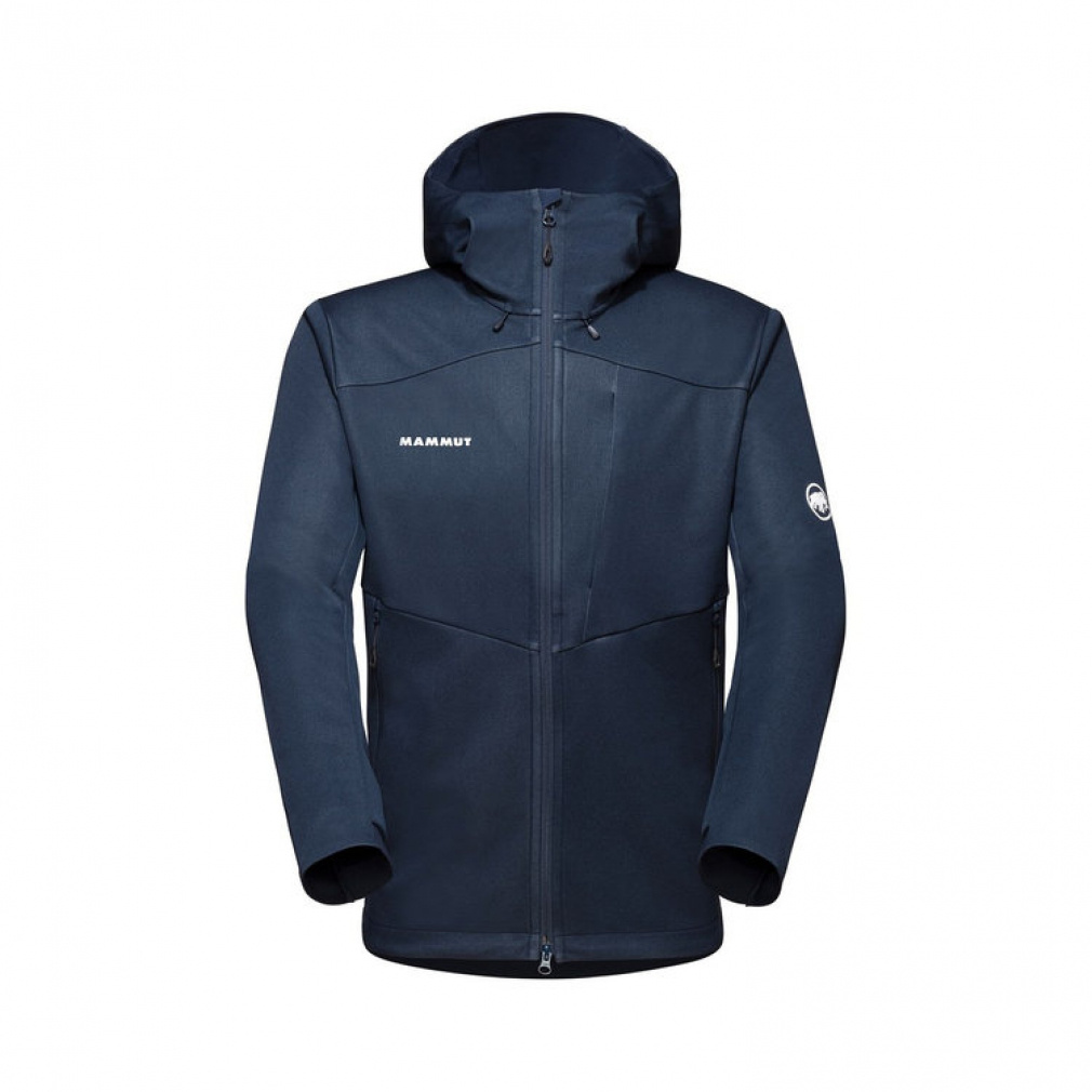 マムート メンズ アウトドア ジャケット Ultimate VII SO Hooded Jacket AF Men 1011-01780 5118 : ネイビー MAMMUT