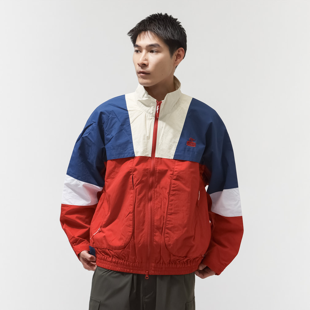 Kearns Retro Sports Jacket(レッド×ネイビー-S)