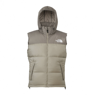 Nuptse Vest ヌプシベスト(ミデアムグレー×サンド-S　メンズ)