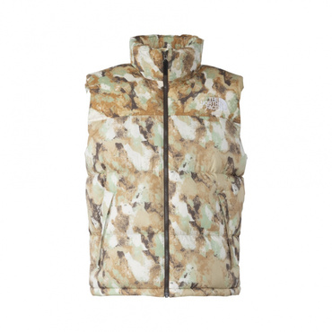 Novelty Nuptse Vest ノベルティーヌプシベスト(サンド×ベージュ-M　メンズ)