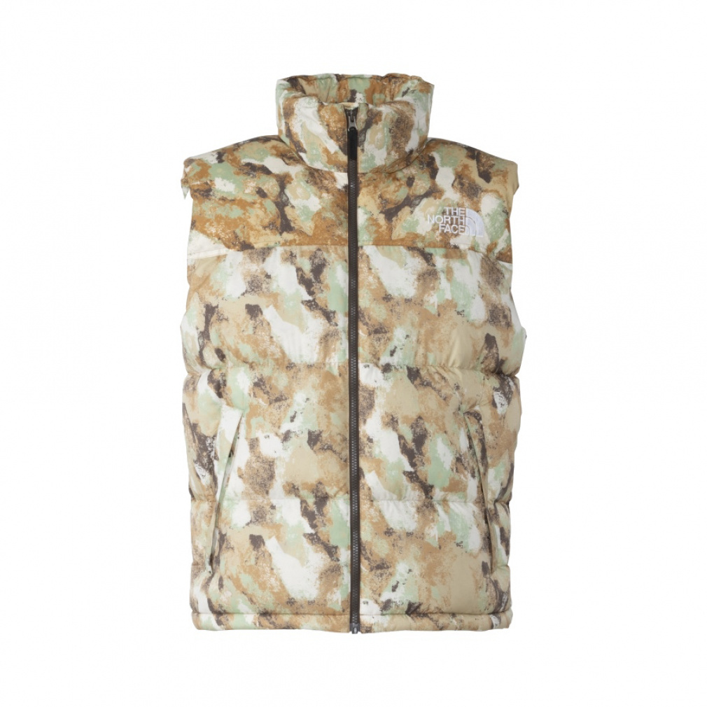 Novelty Nuptse Vest ノベルティーヌプシベスト(サンド×ベージュ-M　メンズ)
